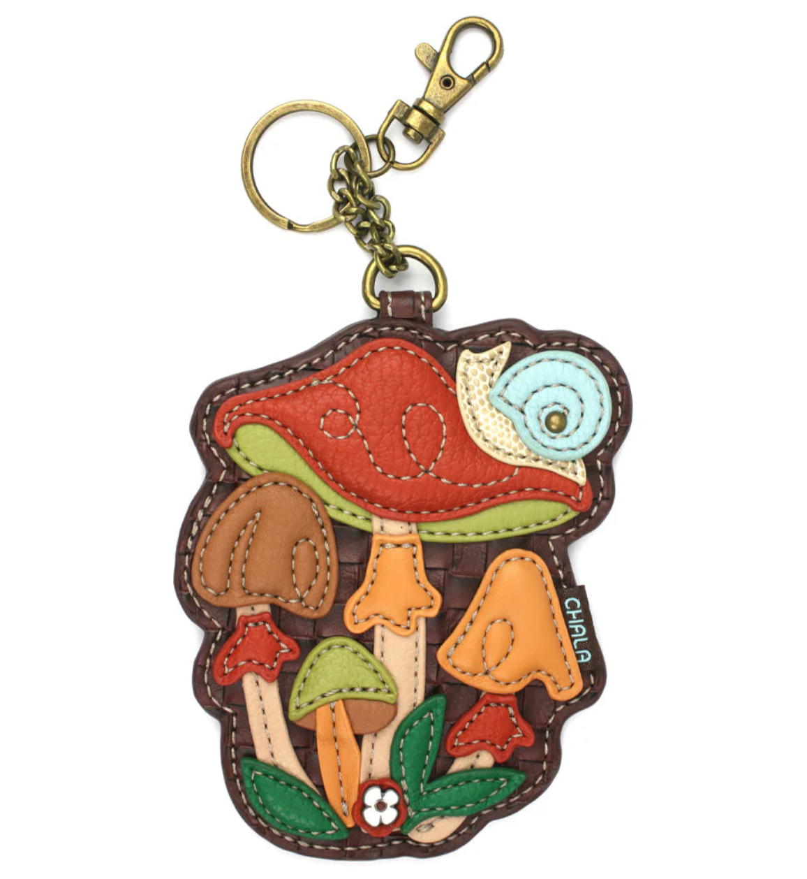 Chala Brown Mushroom Coin Purse/Key Fob