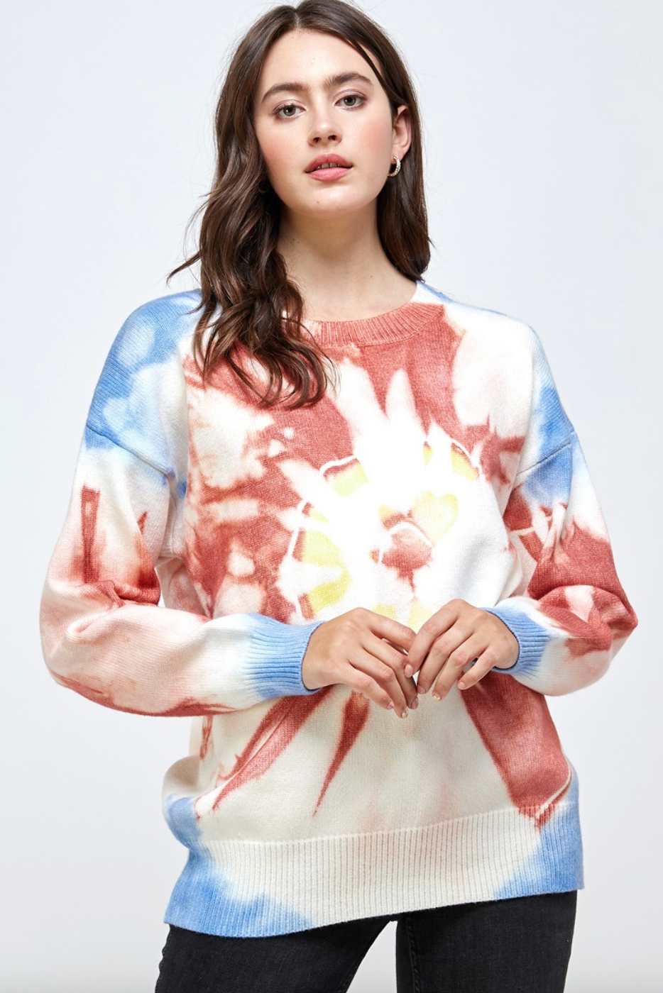 Tie Dye Printed Sweater