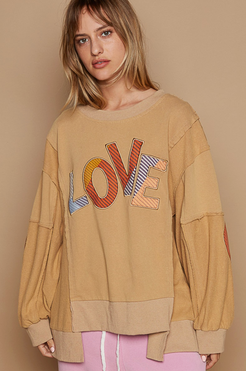 Round Neck Latte Love Shirt