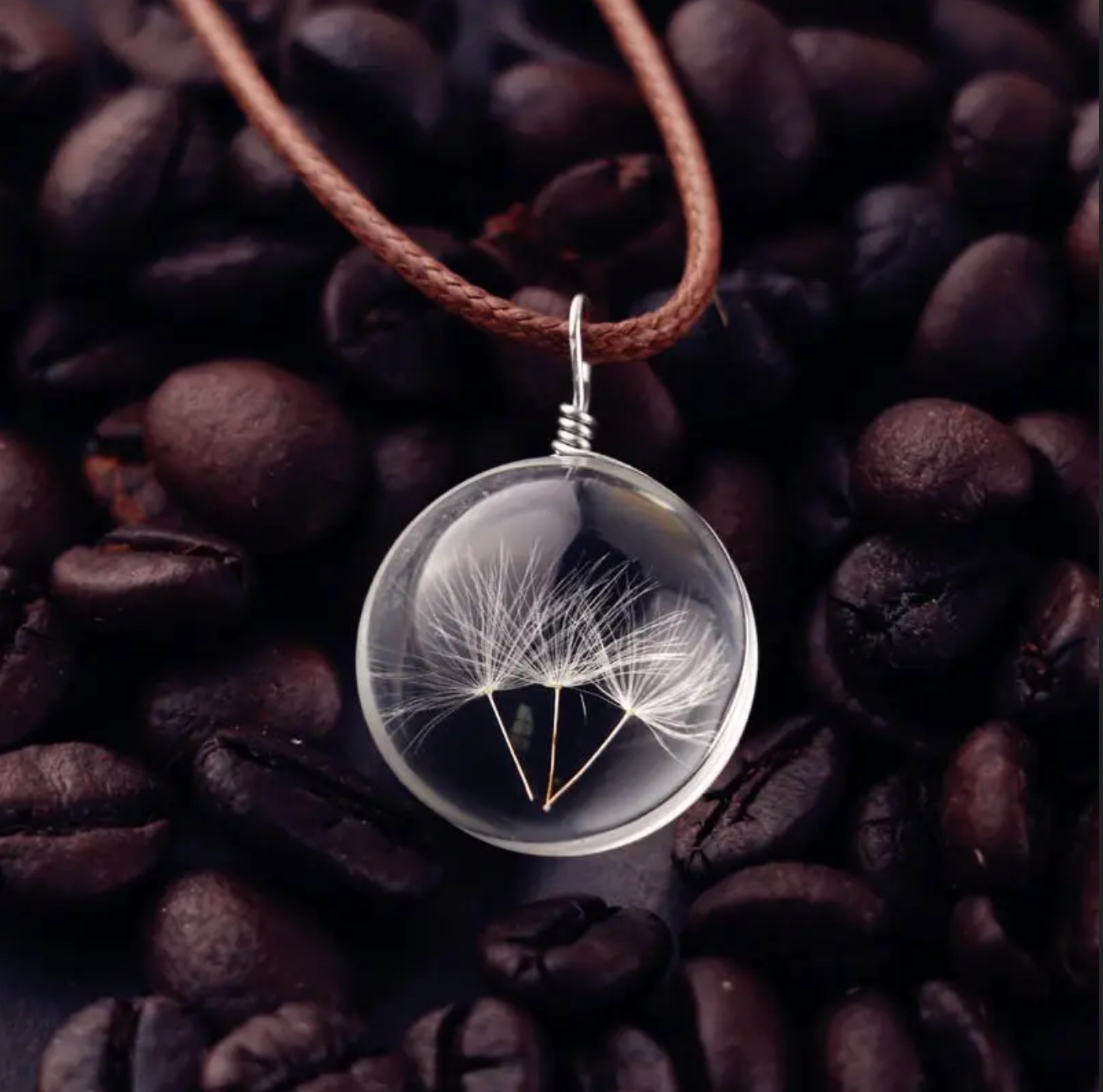 Dandelion Orb Necklace