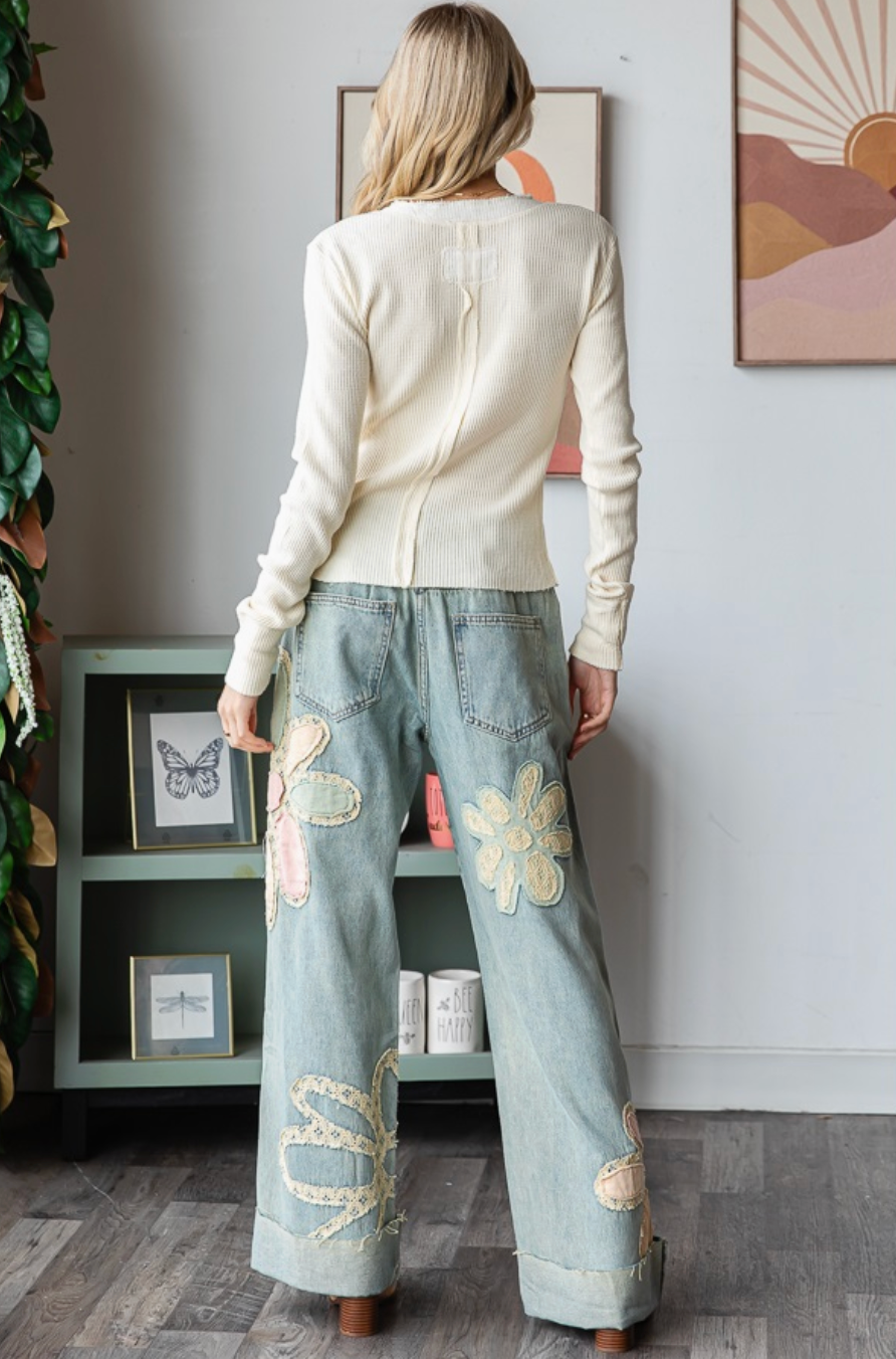 Oli & Hali Pastel Patch Jeans