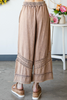 Oli & Hali Elastic Waist Coffee Comfy Pants