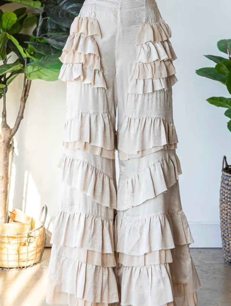 Oli & Hali Ruffle Pants S-XL