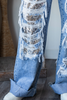 Oli & Hali Silver Sequin Jeans