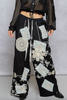 Lace Patch Cotton Pants
