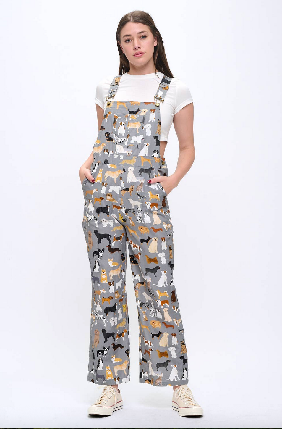 Printed Cotton Overalls