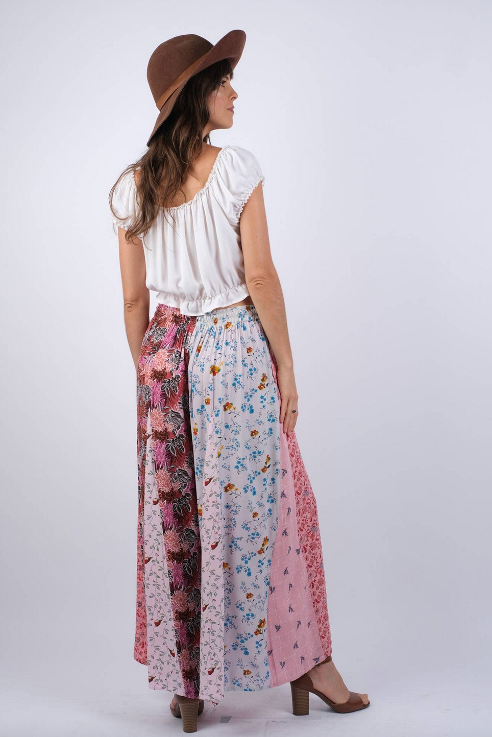 Boho Patchwork Palazzo Pants