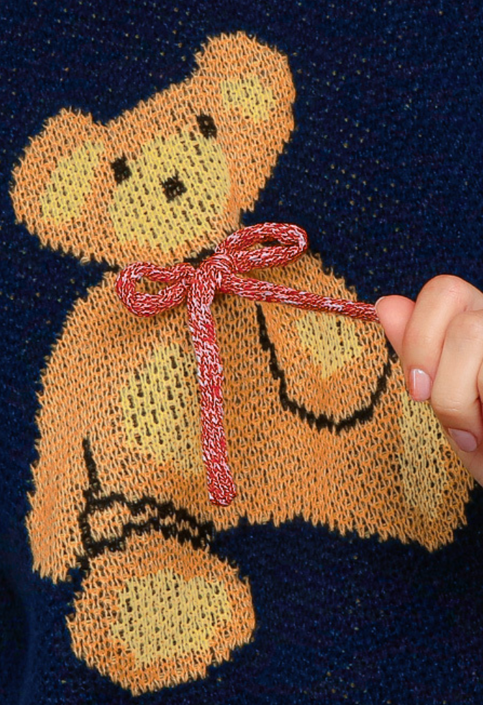 Navy Bear Sweater
