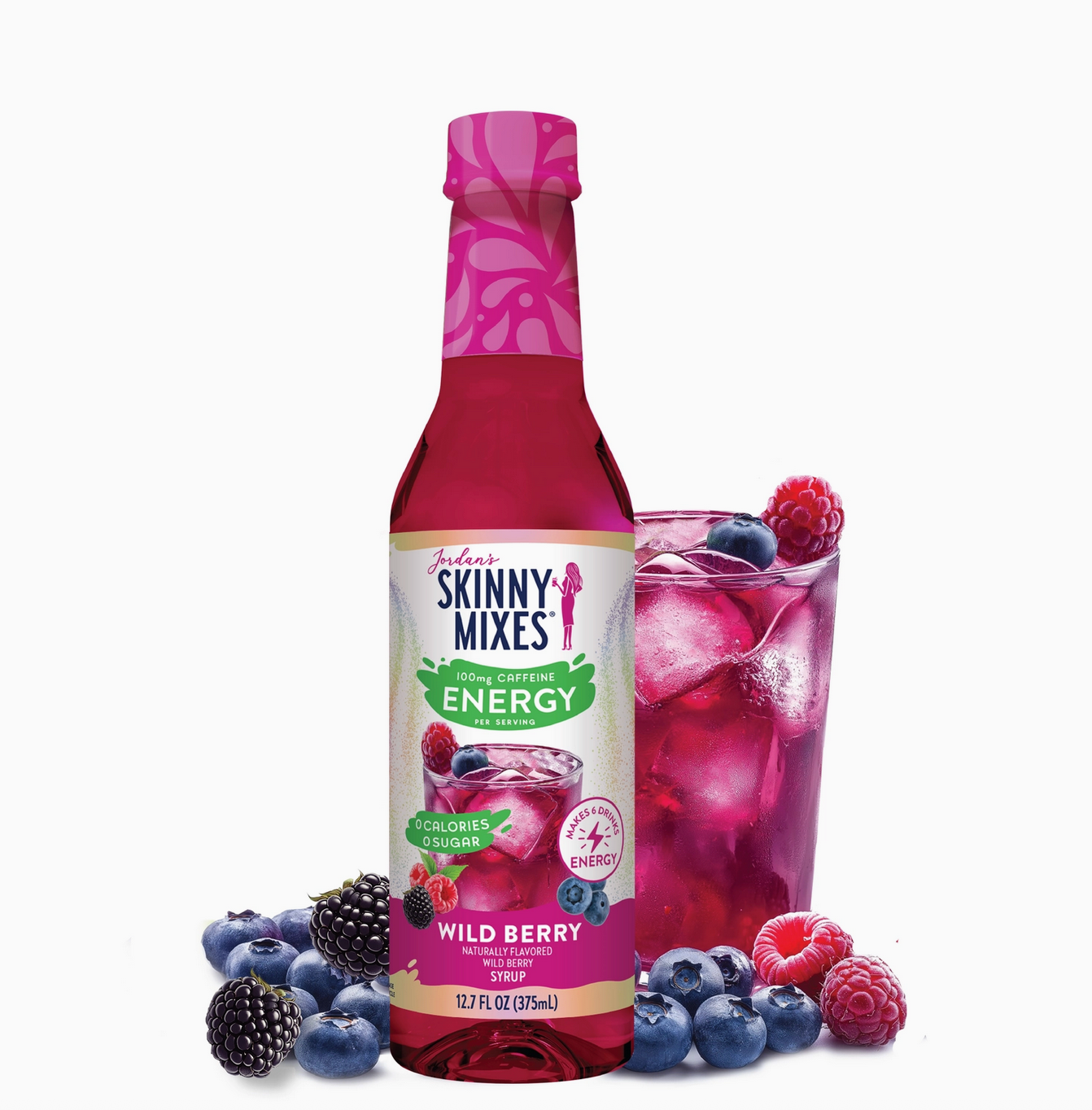 Jordan's Energy Syrups (Sugar Free, with Caffeine)
