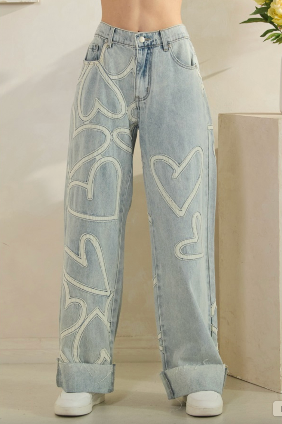 Oli & Hali Heart Outline Jeans