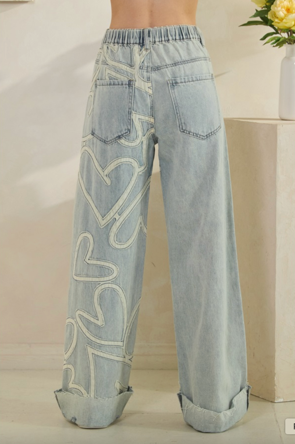 Oli & Hali Heart Outline Jeans