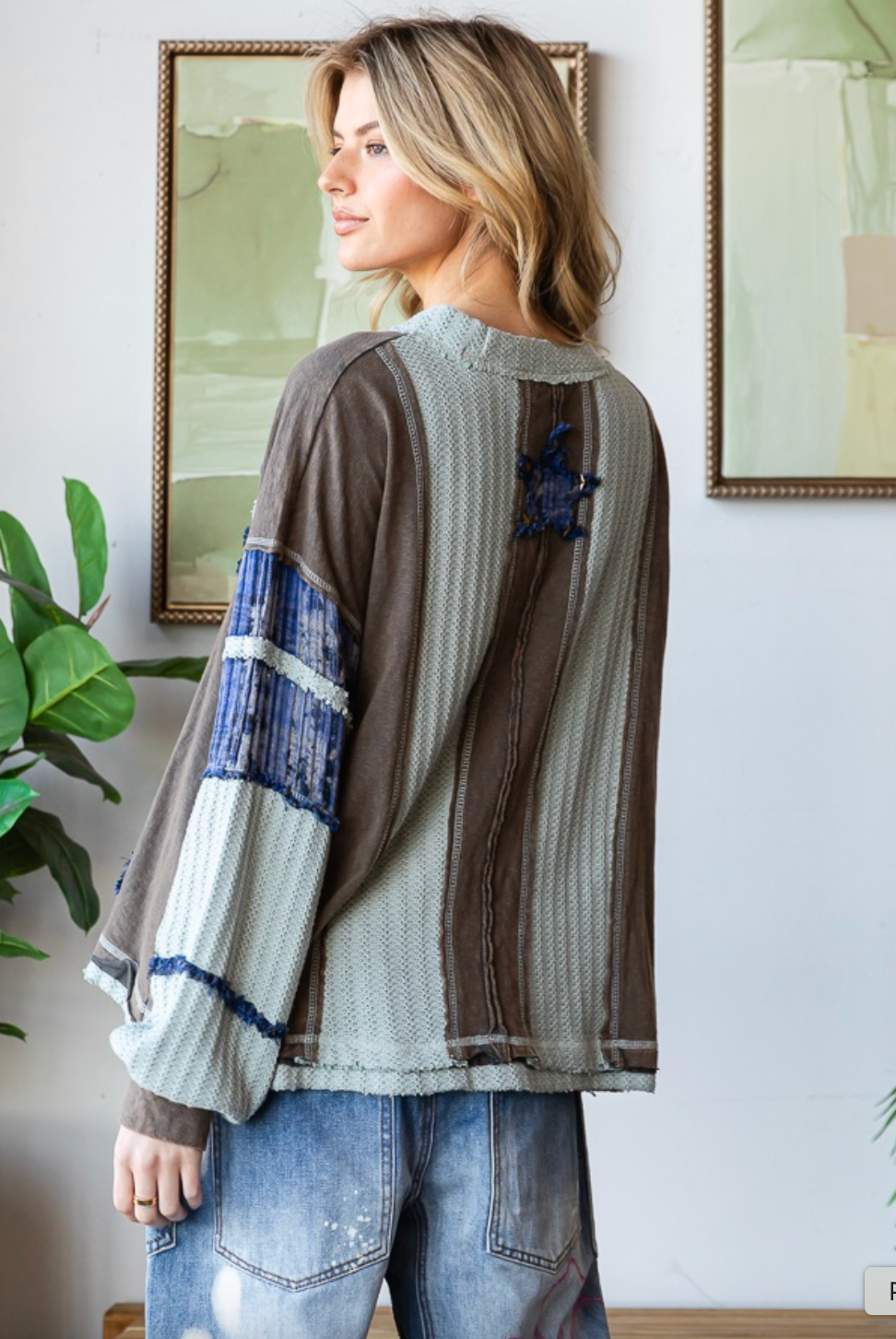 Oli & Hali Star Patchwork Top