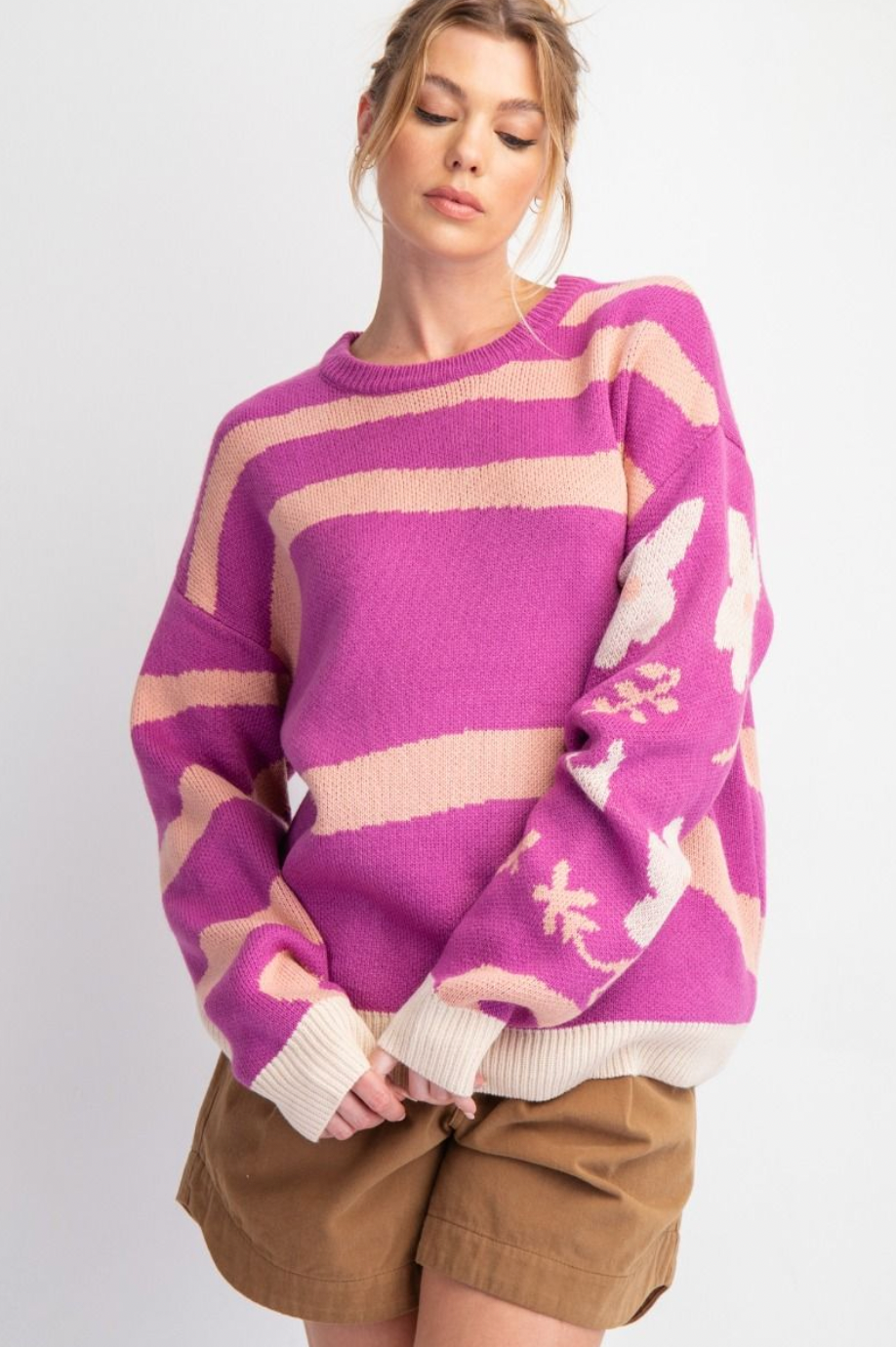 Wave Patterned Sweater