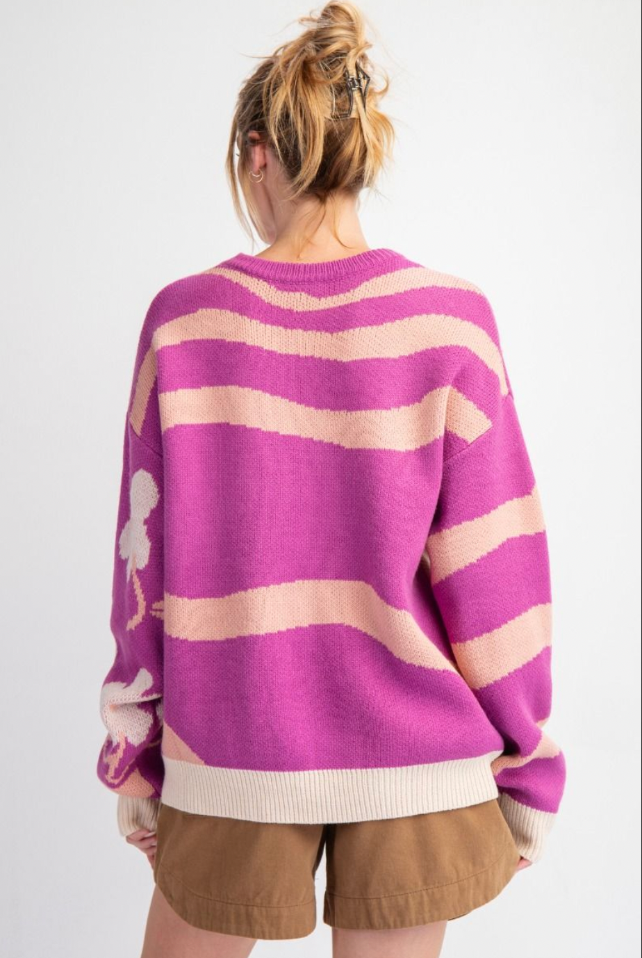Wave Patterned Sweater