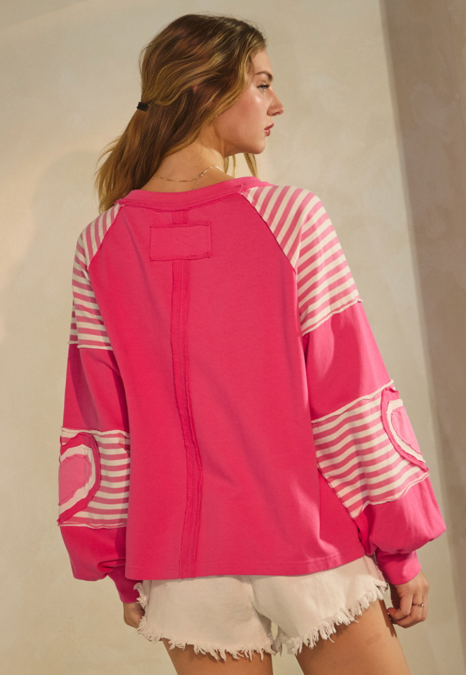 Heart Sleeve Sweatshirt