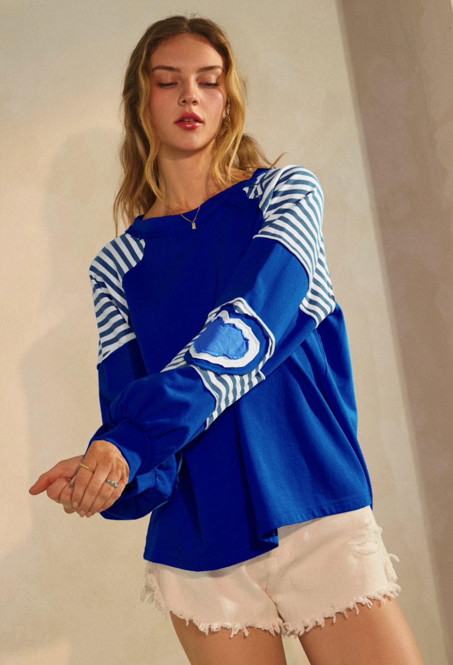 Heart Sleeve Sweatshirt