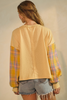 Star Flower Applique Sweatshirt