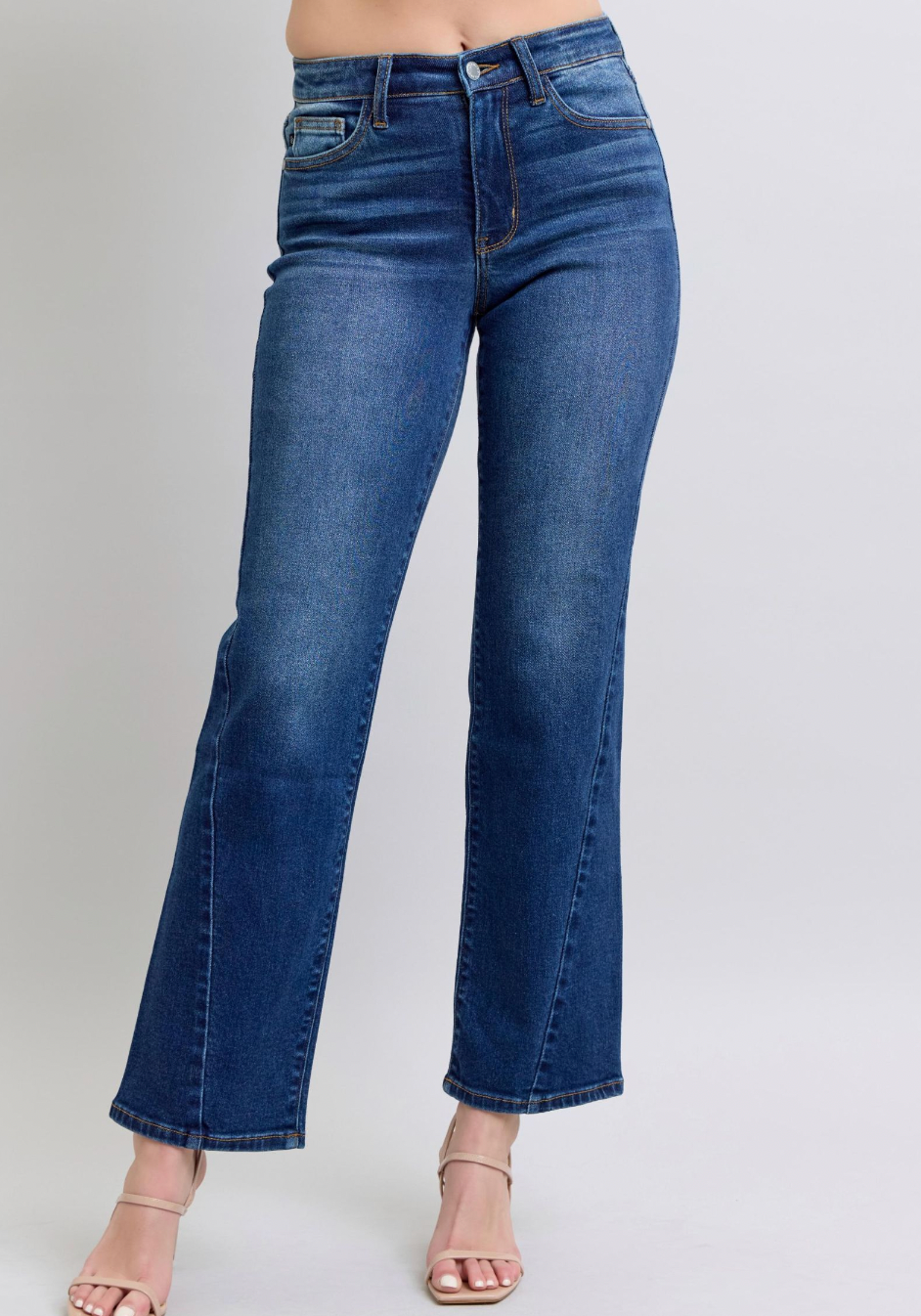 Judy Blue 82629 Medium Rise Straight Leg Jean