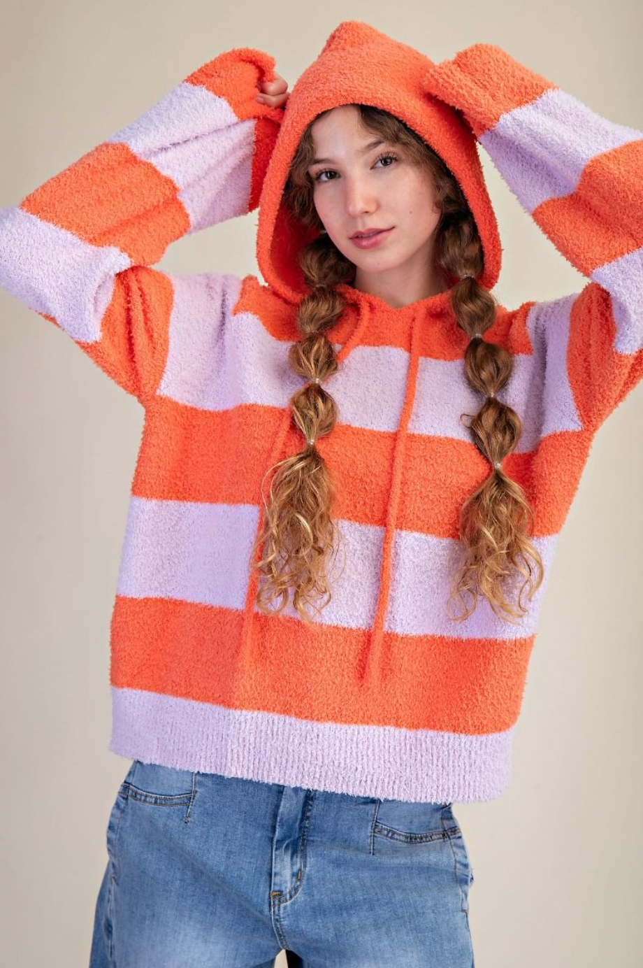 Rugby Stripe Sweater Hoodie