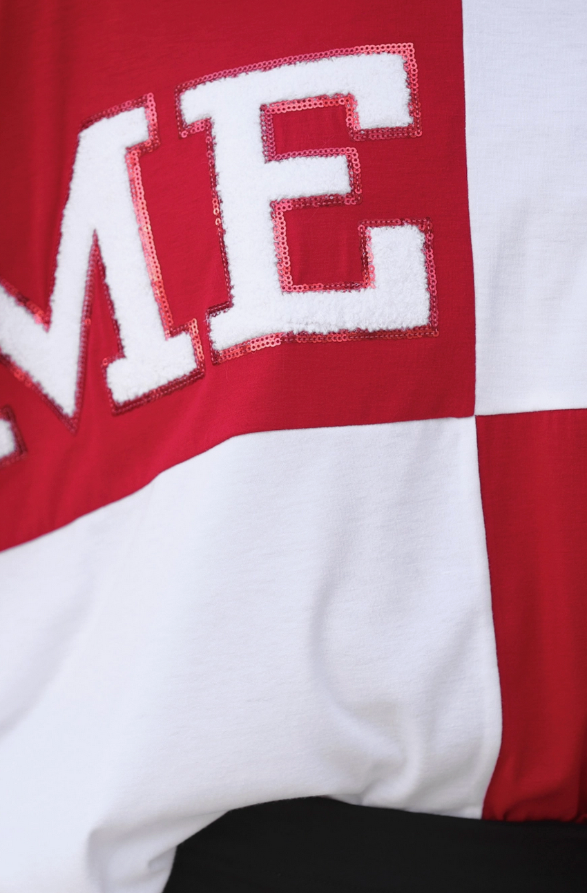 Color Blocked Game Day 3/4 Sleeve Top
