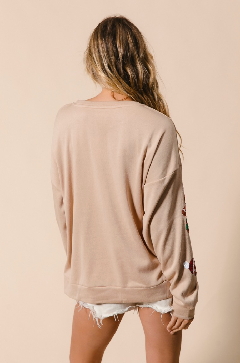 Sequin Gingerbread Man Top