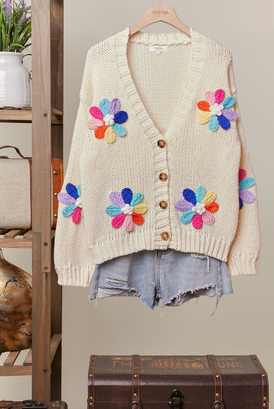 Rainbow Daisy Cardigan