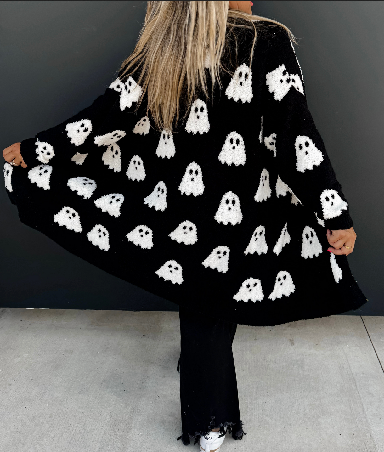 Ghost Fuzzy Cardigan