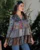 Overdyed Jhabla Patchwork 3/4 Sleeve or LS Top
