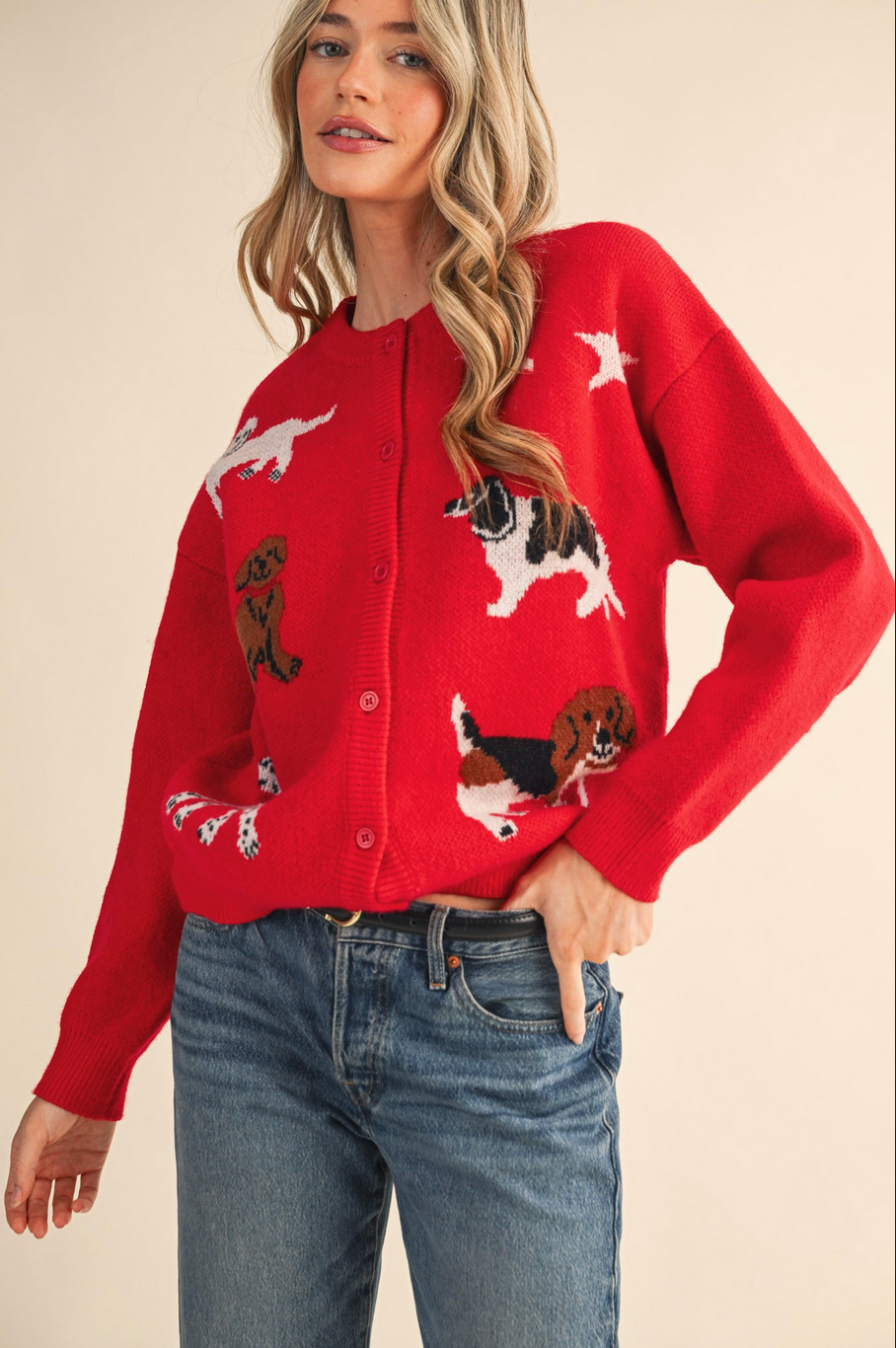 Dog Sweater Cardigan