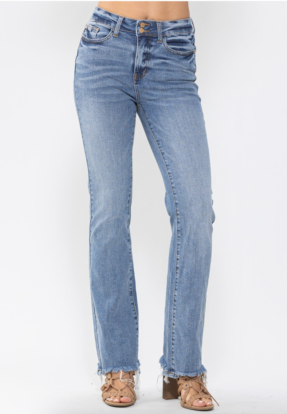 Judy Blue 88140 HW Double Button Bootcut Jean