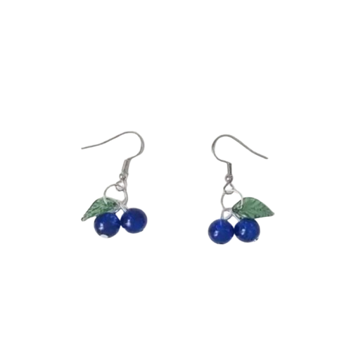 Blueberry Dangle Earrings