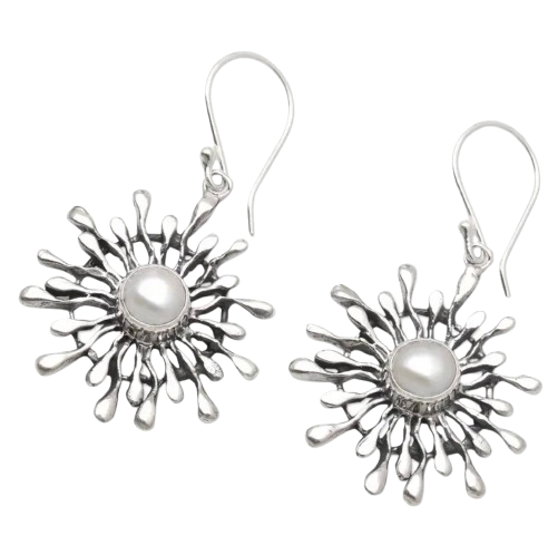 Stylized Sun Earrings