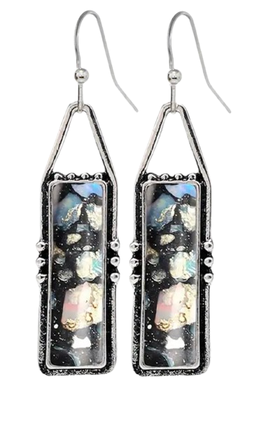 Geometric Resin Earrings
