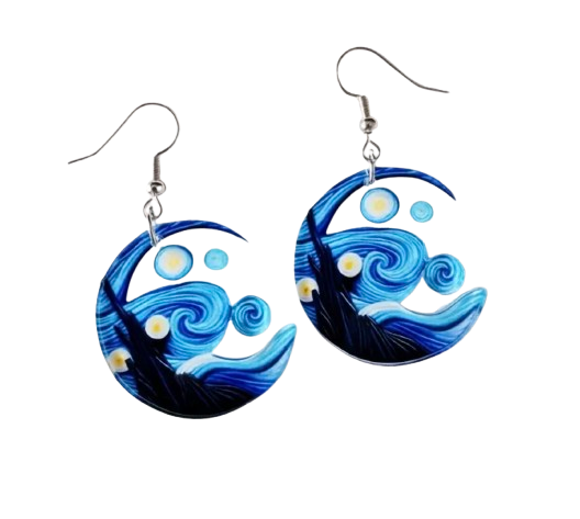 The Wave Acrylic Earrings