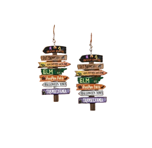 Halloween Signs Earrings - Hocus Pocus