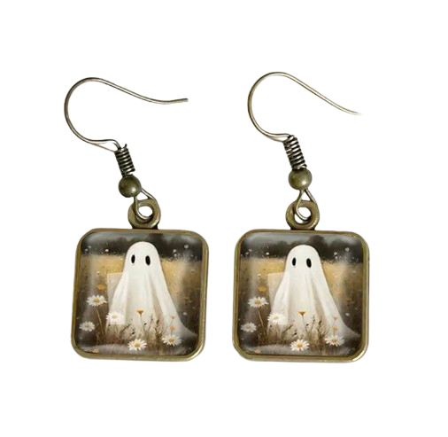 Ghost and Daisy Earrings