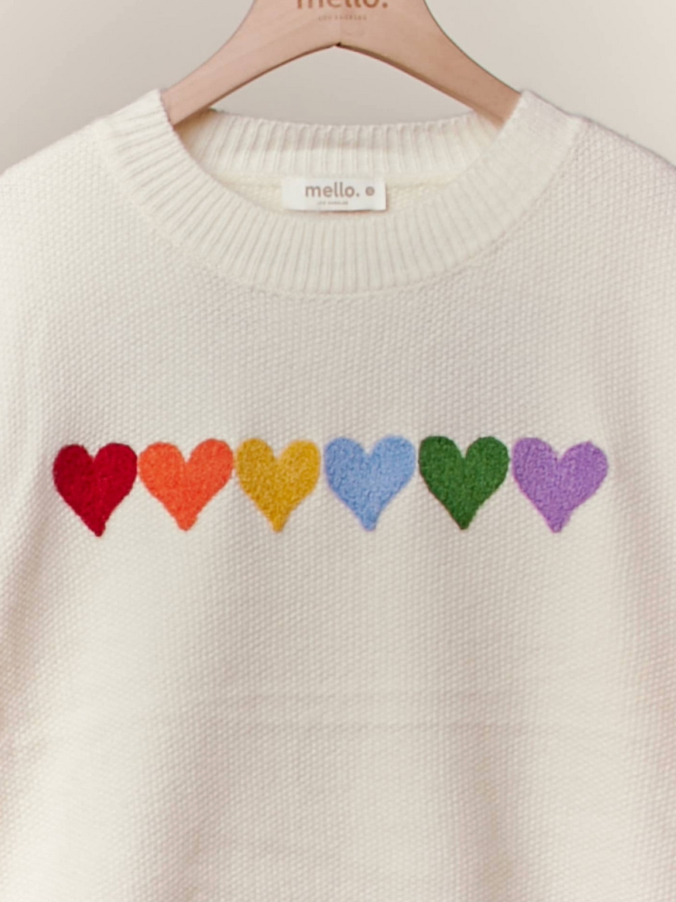 Rainbow Heart Sweater