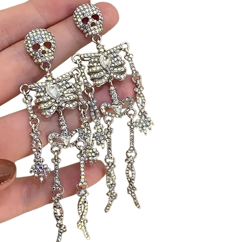 Skeleton Chandelier Earrings