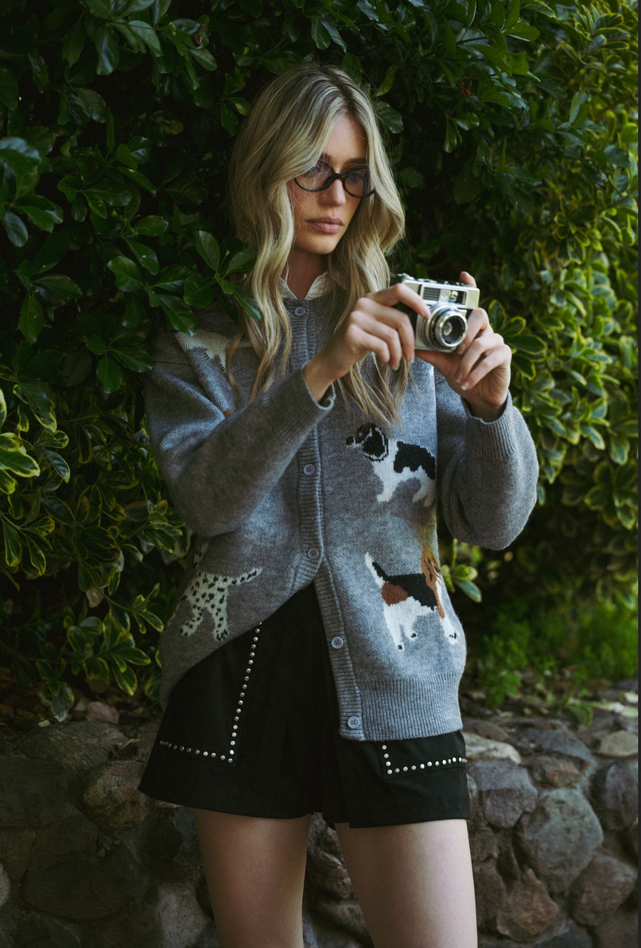 Dog Sweater Cardigan