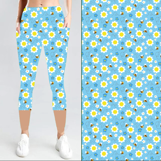 PREORDER Buzzy Bees Pocket Capri Legging