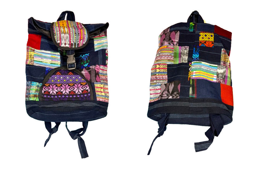 Upcycled Patch Backpack