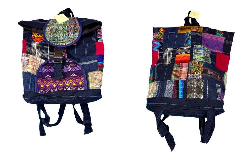 Upcycled Patch Backpack