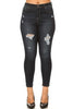 EnJean High 5 pocket skinny jeans with distress