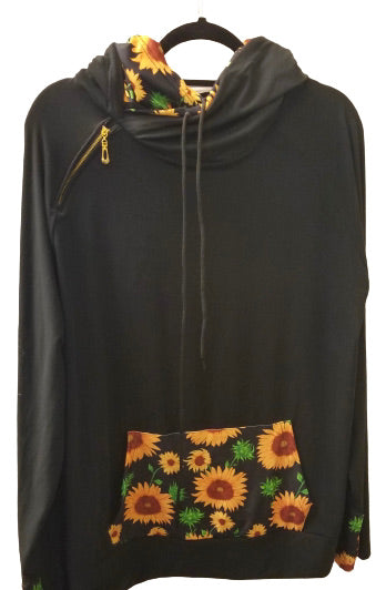 Sunflowers Whimsies brand hoodie