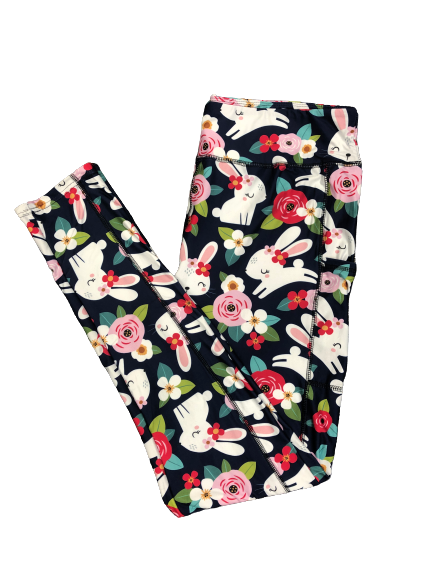 Spring Bunnies Leggings WITH pockets