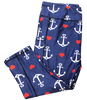 Anchors Aweigh Capri legging with pockets