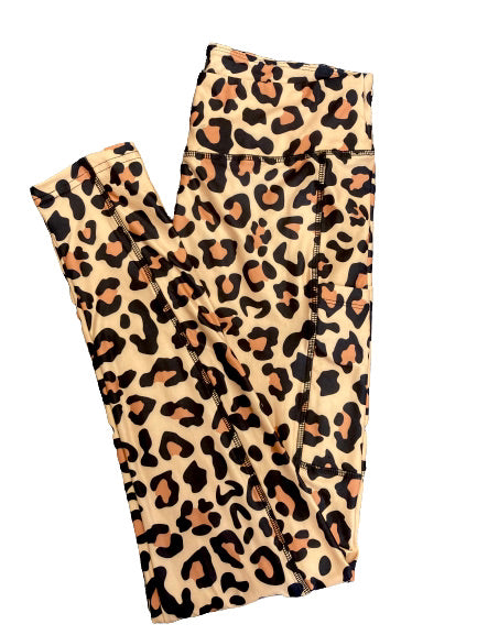 Classic Cheetah full length legging WITH pockets