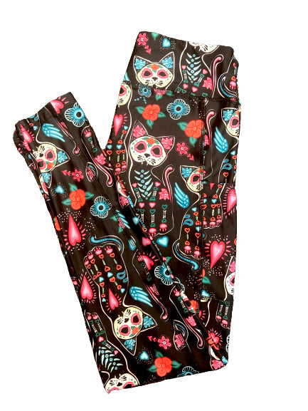 Sugar Skull Meow Meow WITH pockets