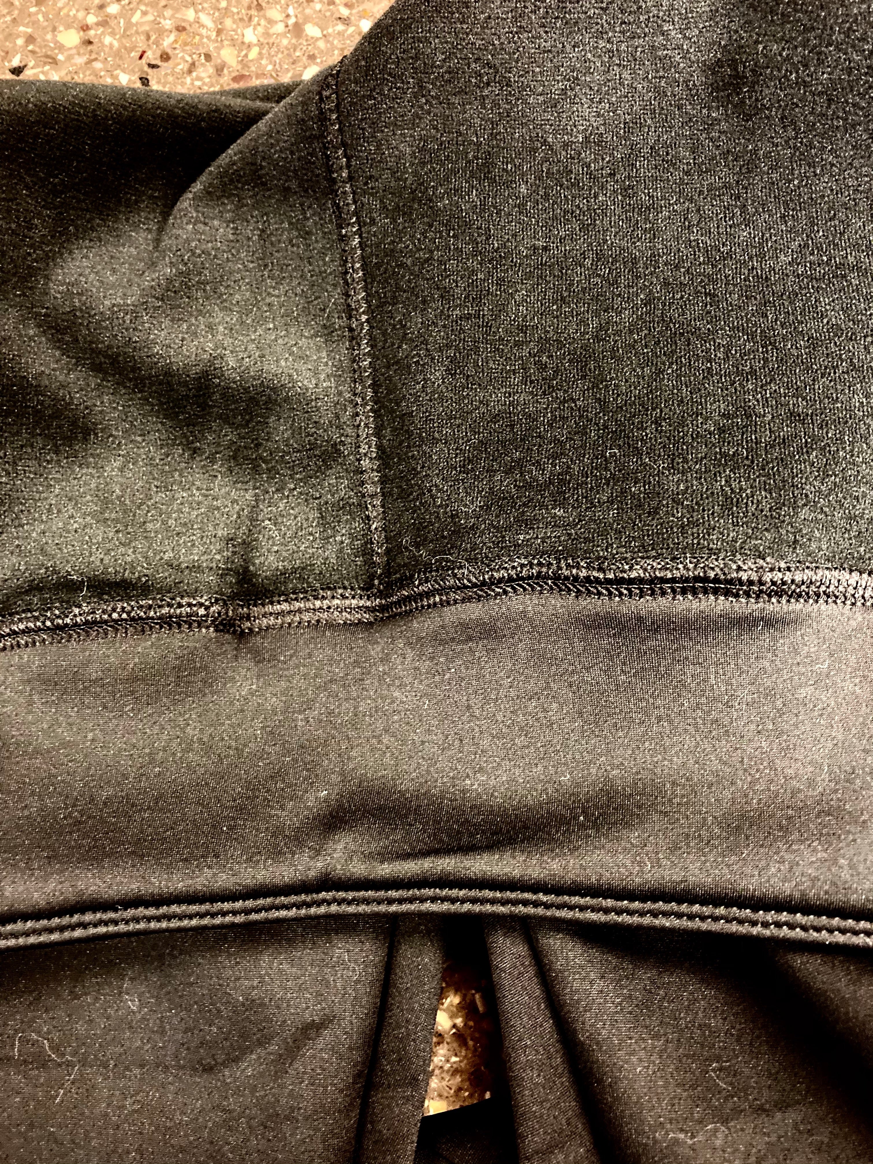 Lined black Solid Pocket leggings