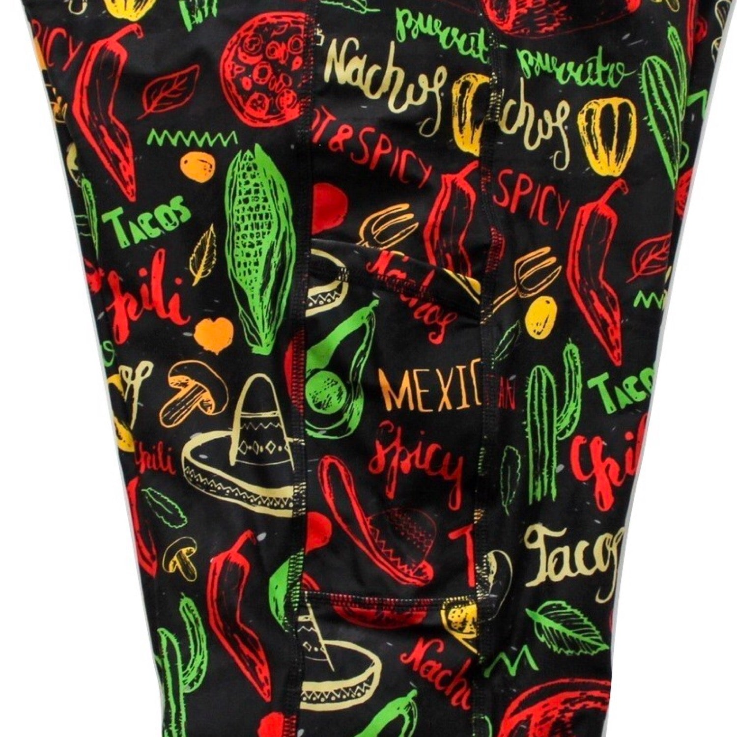 Taco Obsessed full length legging with pockets